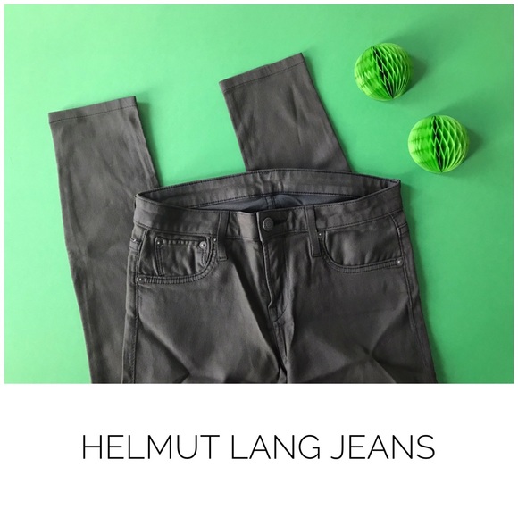 Helmut Lang Denim - Helmut Lang jeans size 24 skinny coated green